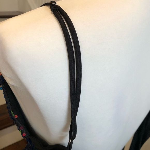 LUCY IN THE SKY Los Angeles Rainbow Black Sequin Mini Dress Sz Small - Picture 10 of 16